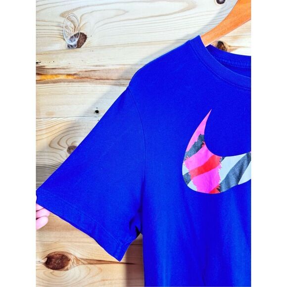 Nike Dri Fit Men's Size Large Sport Clash Training T-Shirt Purple/Blue Short Sle - Picture 3 of 12